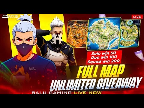365days giveaway series day58 fullmap giveaway road to 4k subscribers balugaming is live