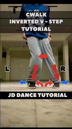 Inverted V Step Cwalk footwork Tutorial #jddancetutorial #cwalk #invertedvstep #cwalktutorial