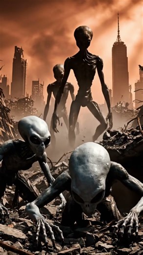 The Chilling Search on Ruined Earth #AILien #creepy #SciFiHorror