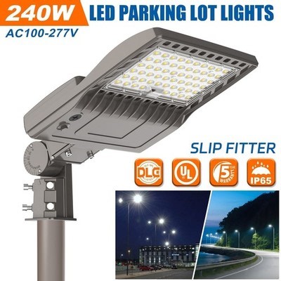 240 Watt LED Parking Lot Light Commercial Outdoor IP65 Shoebox Street Pole Lamp | eBay