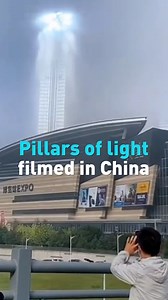 652K views · 1.1K reactions | People in China recorded this strange phenomenon in the sky. A local meteorologist says the effect was caused by clouds and a lot of water vapor. What do you think it is? | CGTN America | Facebook