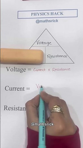 Voltage, Current & Resistance Theory 📚✅ #knowledge #mathstricks #physicswallah #physics