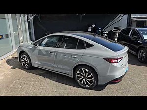 New 2025 Skoda Enyaq Coupe 85 Sportline in Steel Grey walk Around in 4K