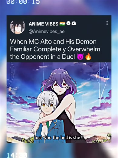 When MC Alto and His Demon Familiar Dominate the Duel #anime #animeedit #fyp #vermeilingold #alto #demon #bestanimemoments #fyppppppppppppppppppppppp