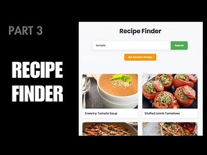 Recipe Finder App with HTML, CSS & JavaScript (Part 3 - The Header)