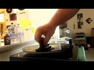record cleaning with steam