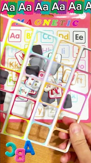 Magnetic Alphabet Cards | ABC Song & English Alphabet #ABC#AlphabetSong#LearnABC#MagneticLetters