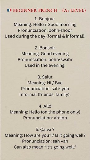 French Greetings for Beginners 🇫🇷 | Basic French Phrases