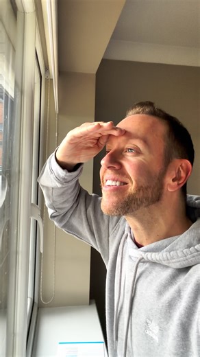 Can’t believe what I saw looking out my window this morning! 😮💙🤗 | Dan Whiston