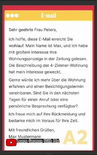How to Write Emails in German (A2)