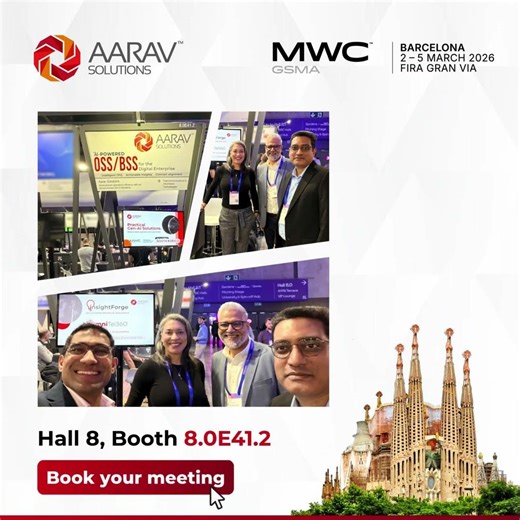 MWC 26 | MWC Barcelona | GenAI | MVNO | Telecom | CSP | OSS | BSS | MNO | BRM | Aarav Solutions