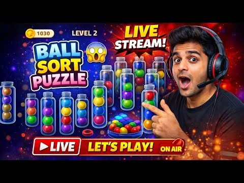 Ball Sort Puzzle 🔴 LIVE 🔴 | Satisfying Gameplay | Endless Level Challenge