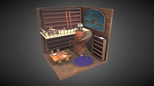 Mini Library - Download Free 3D model by F.Maggie