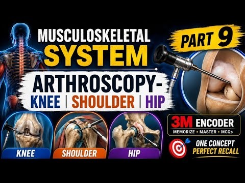MUSCULOSKELETAL SYSTEM PART - 9 | 3M ENCODER| ARTHROSCOPY - Knee, Shoulder, Hip