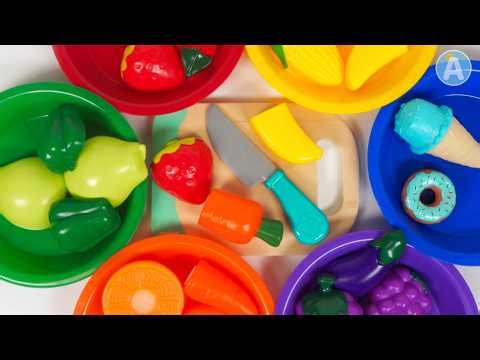 Learn Colors with Fruits and Vegetables | Color Sorting Activity for Toddlers