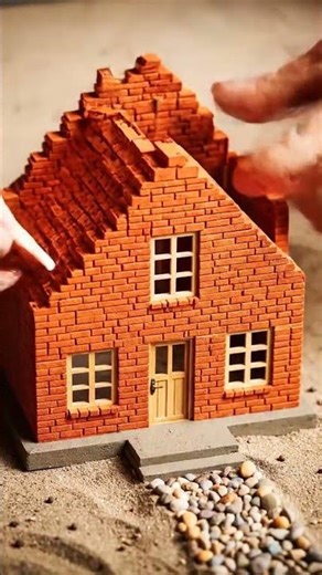 I Built a Perfect Mini House from Scratch #satisfying #smallhouse #miniature #buildingsimulation
