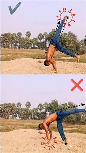 Front handspring Ka Tutorial 🤫✔️❌ // #viral #tutorial #kundanfilipar #shorts