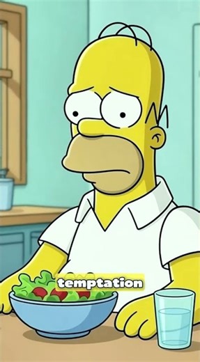 Homer Simpson's attempt at a healthy new diet