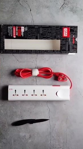 GM 3060 4 + 1 Power Strip with Master Switch, Indicator, Spike buster @nirutech