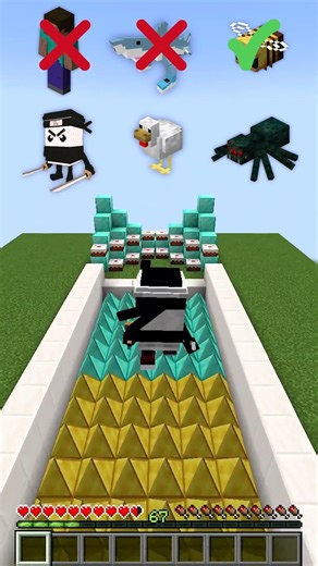 Minecraft Mob Spike Test #shorts