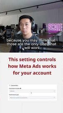 This setting controls how Meta Ads works for your account