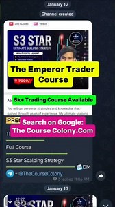 The Emperor Trader S3 Strategy Course Available 🔥#emperortrader #trading