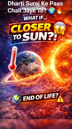 What If Earth Moved Closer to the Sun? 😱☀️ #facts #shorts #trending