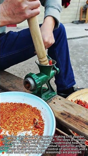 Chili Peppers 🌶️ Turned Into Powder