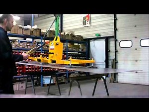 Palonnier à ventouses horizontal à 4 ventouses, sur batterie, manutention de tôles - SEREMA