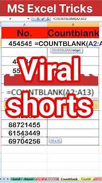 How to use COUNTBLANK in Excel | countblank function of MS Excel | COUNTBLANK function explained
