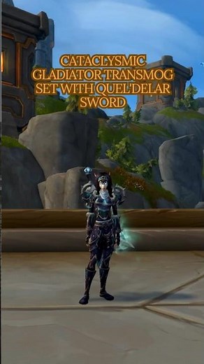 Gladiator-Style Blood Elf Death Knight Transmog & Quel'delar – Ruthless Elegance #shorts