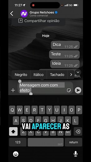 Como Formatar e Dar Efeitos de Texto no WhatsApp? #dica #whatsapp