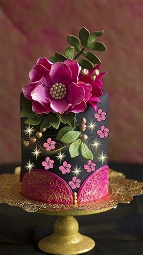 🎂✨️ Royal elegance in every layer! #CakeArt #LuxuryCakes.