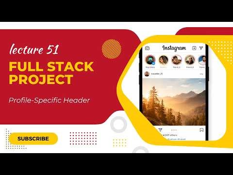 Instagram Clone Tutorial | Profile-Specific Header 👤 | React + Firebase | Lecture 51