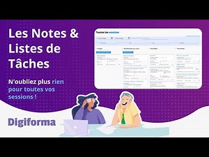 Les fonctionnalités Digiforma - Les notes et listes de tâches
