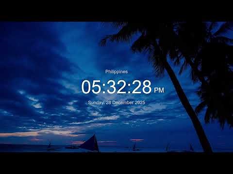 🔴 LIVE | Clock / Current Time in the Philippines / LIVE Philippines Clock / What Time Is It Now