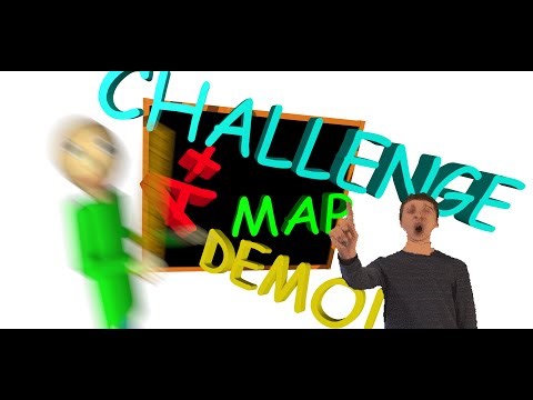 Playing The Baldi's Basics Challenge Maps Demo!
