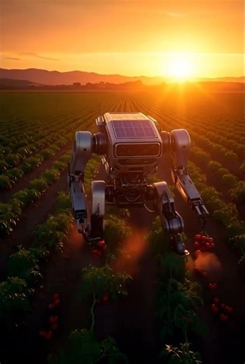 Harvest Mode 🤖✨ Next-Gen Farming Tech #shots #ai #farm2025 #robot