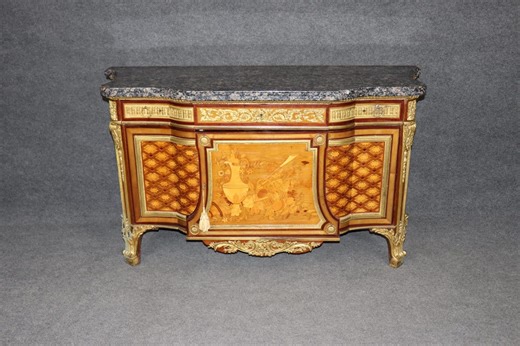 Antique 19th Century French Louis XVI Style Marble Top Commode: After Jean Henri Riesener - Etsy