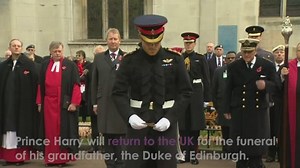 Prince Harry Preparing to Attend Duke of Edinburgh Funeral