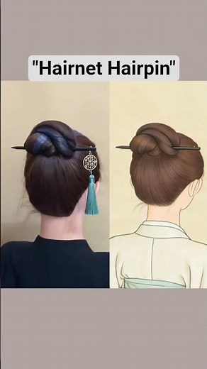 "How to Use a Hairnet" "Invisible Hairnet" "Hairnet Hairpin"