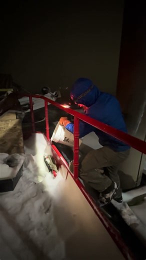 Winter has arrived! Thawing the lines on our 80’ steel sailboat in the Wrangell harbor. #alaska