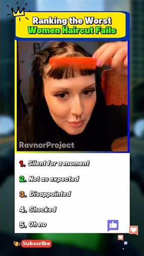 Ranking the Worst Women Haircut Fails 😂 #ranking #funny #shorts