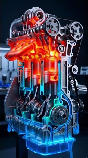 Engine Oil Flow Explained 🔥 Engine Ke Andar Oil Kaise Kaam Karta Hai? #shorts