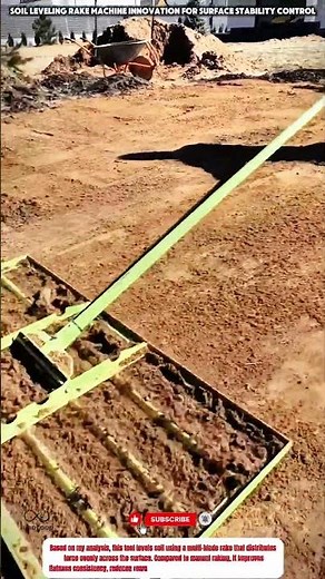 Soil Leveling Rake Machine innovation for surface stability control