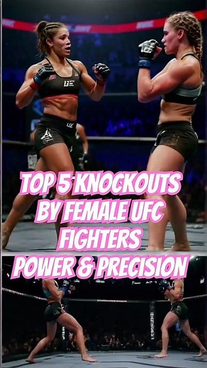 Top 5 Knockouts by Female UFC Fighters: Power & Precision! #ufc #mma #ufcwomen