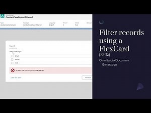 Use a FlexCard to dynamically filter records in an OmniScript [EP-32]