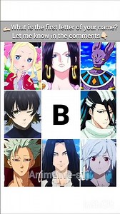 Which 'B' Anime Character Are You? 😱 #anime #name #shorts