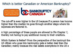 Which is Better Canadian or American Personal Bankruptcy? Explained
