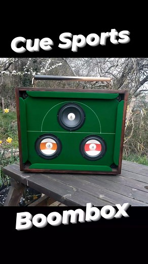 The Snookbox by Mookbox #mookbox #boombox #functionalart #snooker #8ballpool #ghettoblaster | Mookbox - Suitcase Sound systems